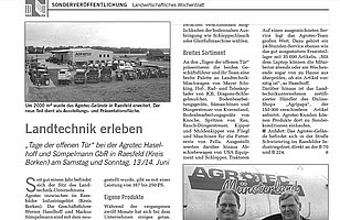 Sonderveröffentlichung im Landwirtschaftlichen Wochenblatt